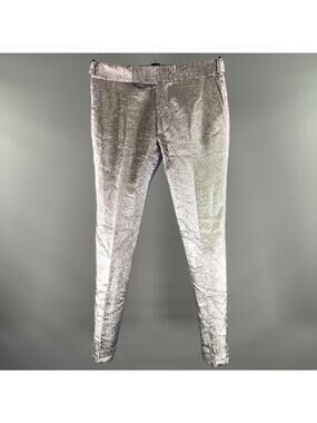 TOM FORD Size 30 Purple Metallic Polyester Silk Pants